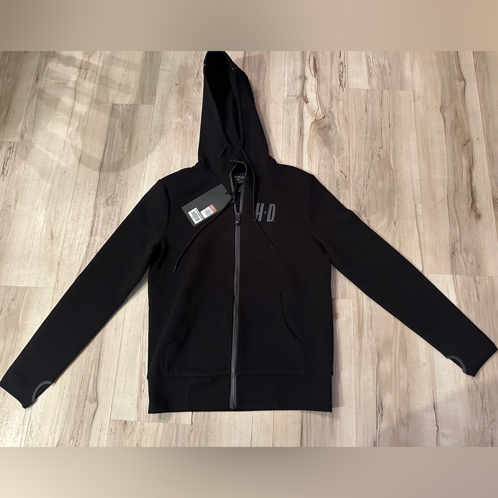 Harley-Davidson Black Zip-Up Sweater
